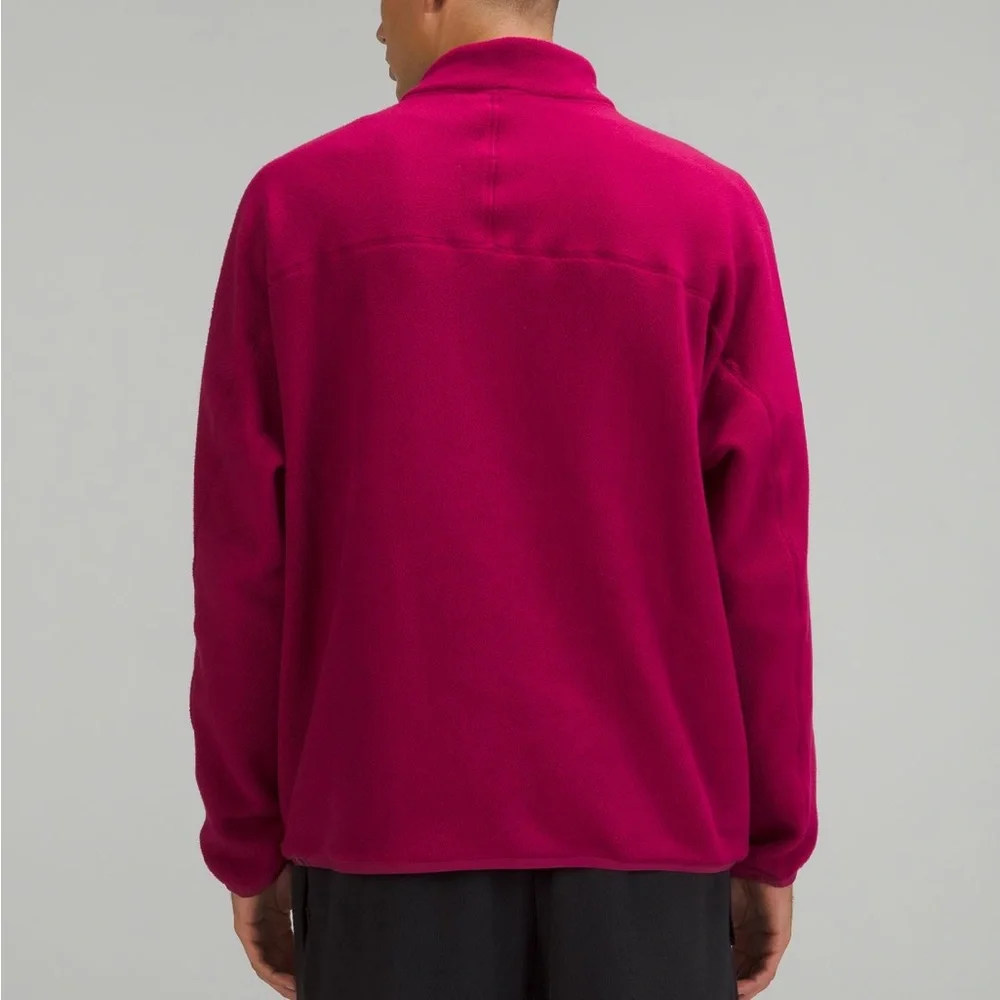 ❤️ Lululemon Oversized-Fit Fleece Half Zip Pomegranate Men’s Size Small - Picture 8 of 15